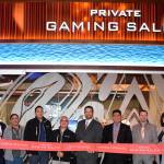 From left, Aaron Carpenter – I-5 Designs, Harold Ellebracht, Snoqualmie Tribe Council Member Daniel Willoughby, Snoqualmie Tribe Vice Chairman Michael Ross, Snoqualmie Tribe Chairman Robert de los Angeles, Snoqualmie Casino CEO Brian Decorah, Ron Enick, Chris Cummings, Linda Smith and Kasama Chantanee. Photo courtesy of Maria Kosanke