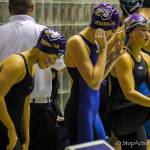 The Issaquah Eagles 400 free relay team consisting of Sophia Cancelosi, Doris Wang, Natalie Sun and Joni Nguyen captured eighth place at the Class 4A state swim meet with a time of 3:41.92 on Nov. 10 at the King County Aquatic Center in Federal Way. Photo courtesy of Don Borin/Stop Action Photography