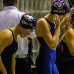The Issaquah Eagles 400 free relay team consisting of Sophia Cancelosi, Doris Wang, Natalie Sun and Joni Nguyen captured eighth place at the Class 4A state swim meet with a time of 3:41.92 on Nov. 10 at the King County Aquatic Center in Federal Way. Photo courtesy of Don Borin/Stop Action Photography