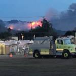 The Eastside strike team consisted of a dozen firefighters from local cities. They assisted with small brush fires and watched over a small community near Malibu as a fire raged on a nearby hillside. Photos courtesy of Jeff Storey and Dave McDaniel