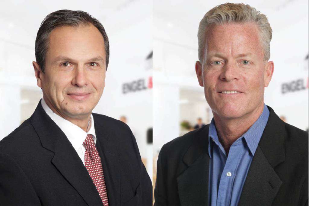 Brokers Gabriel Ciuca, left, and Jim Price with Engel & Völkers Seattle.