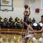Issaquah Eagles sophomore guard Timmy Crandall (pictured) scored 11 points in a loss against the Mercer Island Islanders on Nov. 30 at Mercer Island High School. Photo courtesy of Don Borin/Stop Action Photography