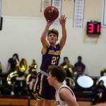 Issaquah Eagles sophomore guard Timmy Crandall (pictured) scored 11 points in a loss against the Mercer Island Islanders on Nov. 30 at Mercer Island High School. Photo courtesy of Don Borin/Stop Action Photography