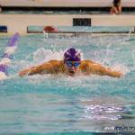 Issaquah Eagles junior Chris Leu (pictured) competes in a race in the season opener against the Liberty Patriots on Nov. 29. Leu advanced to the Class 4A state swim meet during the 2017-18 season in the 200 free and 100 fly. Photo courtesy of Don Borin/Stop Action Photography