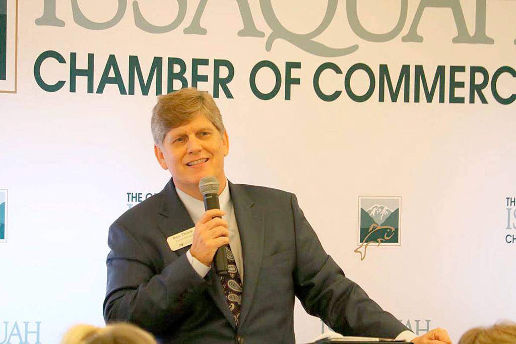 ISD superintendent Ron Thiele provides an update to ISDs capital projects. Evan Pappas/staff photo.