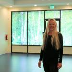 Dora Gyarmati stands in her new yoga studio in Issaquah. Evan Pappas/Staff Photo