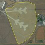 The Airpark 137 site is outlined in yellow. Adjacent lots ranging from seven to 125 acres in size are also potentially available for purchasers looking to expand on their Opportunity Zone development ideas next to the Grant County International Airport.