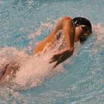Issaquahs Christopher Leu rolls through the 200 freestyle B final at state. Andy Nystrom / staff photo