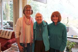 Stephanie Quiroz/staff photo.                                From left: co-leader of the Issaquah clinic Sarah Bergdahl, longtime volunteer Louise Luce, and co-leader Melinda Walhstrom.