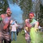 Bo Stallman and Steven Bogolub throw their color at the camera. Evan Pappas/Staff Photo
