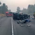 Photo courtesy of                                 State Trooper Rick Johnson                                 A DUI collision on state Route 18 that pinned a driver in their car. The 7-mile stretch of SR 18 between Issaquah-Hobart Road and Raging River hosts a disproportionate number of crashes for the amount of traffic it carries, according to state traffic data.