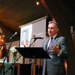 King County Executive Dow Constantine gives his remarks at the groundbreaking celebration for the Eastsides first permanent women and family shelter. The shelter is funded by community support, King County, Kirkland and Washington state. Kailan Manandic/staff photo