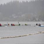 The Sound Rowers race is one of the most sought-after events of the year on Lake Sammamish. The event took place on April 13. Photo courtesy of Michael Aria Lampi/Gig Harbor Paddling Club
