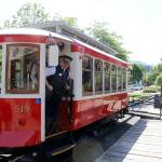 Issaquah Valley Trolly No. 519, originally made in 1925, boards passengers at the Issaquah Depot on Saturday, May 11. Evan Pappas/Staff Photo