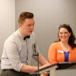 Evan Pappas/Staff Photos                                Sam Brown and Marni Kurta (not pictured) were awarded the Life Enrichment Options Community Caring Award for their years of volunteer work.