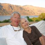 Peter and Sally Jarvis visited Rowena, Oregon, in 2013. Photo courtesy of Scot Jarvis