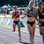 Issaquah Eagles track athlete Julia David-Smith, left, earned 14th place in the 1-mile run at the Brooks Invitational on June 15 at the University of Washington. Photo courtesy of Don Borin/Stop Action Photography