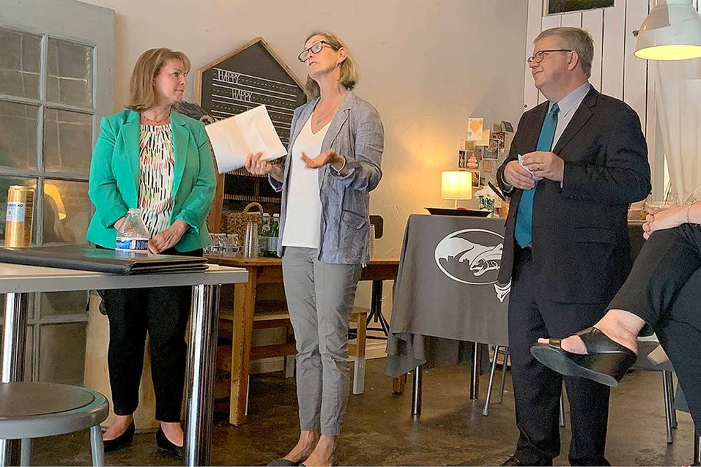 Marty Wine and Wally Bobkiewicz are the two finalists for Issaquahs city administrator. Madeline Coats/staff photo