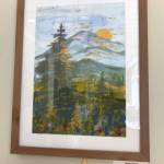 Lenny Larsons painting, Mt. Rainier, received the Residents Choice Award at The Gardens at Town Square, where it is currently on display as part of The Art of Alzheimers.