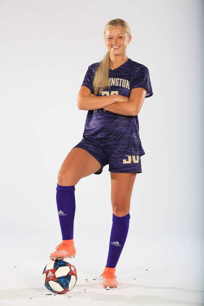 Karlee Stueckle, a sophomore track and field athlete at the University of Washington, has joined the Huskies womens soccer team. Courtesy photo