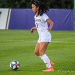 Issaquah High alumnus Kaylene Pang (pictured) plays defender for the University of Washington soccer squad during its Aug. 26 home match against Seattle University. Karlee Steuckle, formerly of the ISC Gunners, played forward during the match. After two overtimes, the final score was 0-0. Photo courtesy of Don Borin/ Stop Action Photography