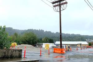 Construction site of the future Poplar Building office space at 2005 NW Poplar Way. Natalie DeFord/Staff photo