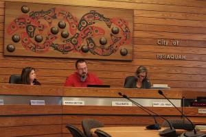 Natalie DeFord/staff photo                                At a an Oct. 14 special meeting the Issaquah City Council unanimously voted to oppose Initiative 976.