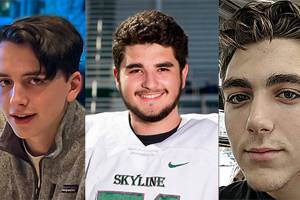 From left, Skyline High School juniors Tom Beatty died Aug. 11 and Lucas Beirer died Sept. 30. Ballard High School student Gabriel Lilienthal died Sept. 29. Officials believe the teens most likely ingested what they thought were legitimate opioid tablets when, in fact, they were counterfeit drugs  traced with other toxic drugs, like fentanyl. Photos courtesy of the Beatty, Beirer and Lilienthal families.