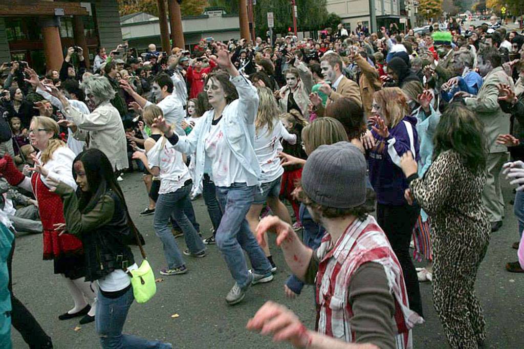 A previous Issaquah Zombie Walk photo, courtesy of the Issaquah Zombie Walk Facebook page.