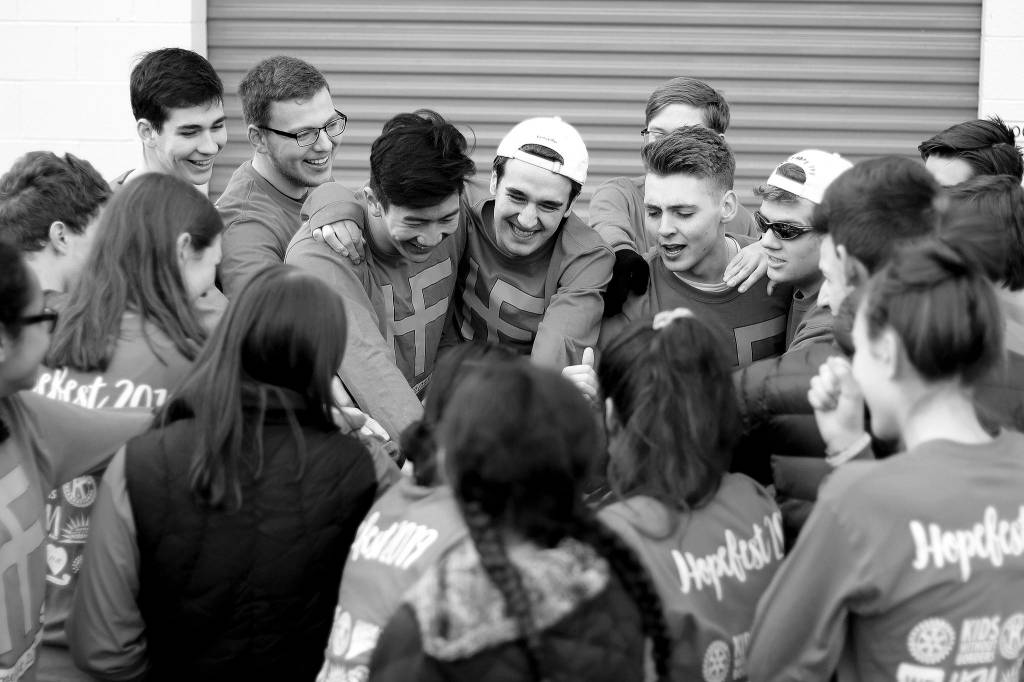 HopeFest is completely organized and operated by youth. The festival first started with around 60 volunteers. Now they have 500+ youth volunteering at HopeFest. Photo courtesy of Tyler Zangaglia