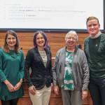 On Jan. 6, four Issaquah councilmembers were sworn in. From left: Victoria Hunt, Lindsey Walsh, Barbara de Michele, Zach Hall. Natalie DeFord/Staff photo