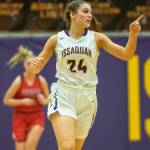 Issaquahs Alivia Stephens helped lead the Eagles to a pair of convincing wins over Bothell and Mount Si. Photo courtesy of Don Borin/Stop Action Photography