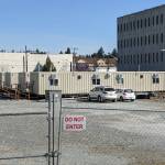King Countys North Seattle isolation and quarantine site on April 8. The North Seattle/Aurora facility is located at 1132 N 128th St. in Seattle. It features six modular units with a total capacity of 23 people. Corey Morris/staff photo