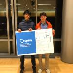 From left, Sage Khanuja and Nikolas Ioannou created the app Spira with the intention of tracking symptoms of respiratory diseases before the COVID-19 pandemic began. Photo courtesy of Sage Khanuja