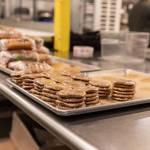 Fresh sandwiches and cookies are individually wrapped before being placed in boxes and delivered to first responders. Photo courtesy of Hannah Sheil
