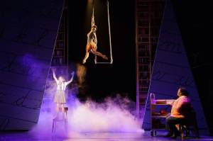 Shot from a 2018 Village Theatre production of Matilda the Musical. Photo by Mark Kitaoka