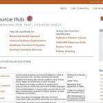 Screenshot of the websites homepage.