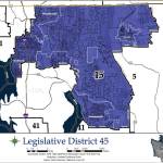 Map of 45th Legislative District.