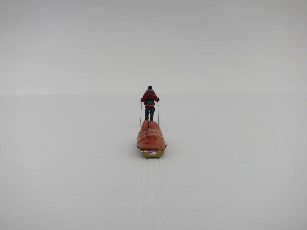 Trekking across Antarctica. Contributed by Chris Fagan