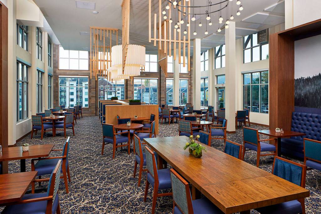 Ovation, Revel Issaquahs modern American restaurant, served its first meals March 1. Schedule a tour before March 31st and receive a $25 Amazon gift card! (Photo: Aaron Locke)