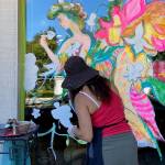 Hard at work, local artist <a href="https://www.antoanetageorgieva.com/" target="_blank">Antoaneta Georgieva</a>. Photo credit: <a href="https://chavezcreative.co/" target="_blank">Chris Chavez</a>