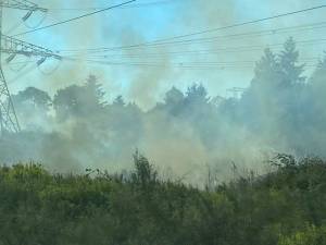 A scene from the fire on June 28, 2021. Photo courtesy of Eastside Fire and Rescue.