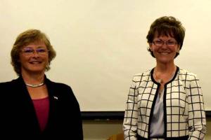 Sarah Perry (L) and Kathy Lambert. File Photo by Conor Wilson/Valley Record.