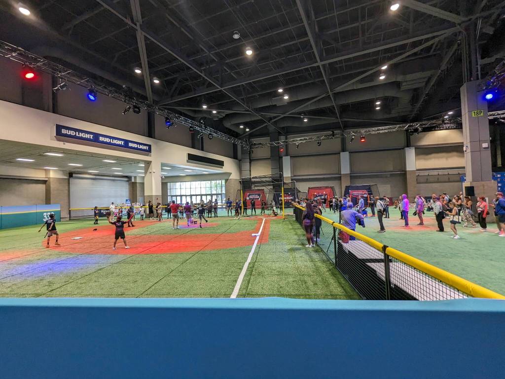 Over in the Rookie Leagues section, kids are out having fun on one of three diamonds. Ben Ray / The Mirror