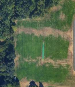 Current home for cricket in Marymoor Park, with the green cricket pitch in the center, is labeled Marymoor Cricket Community Park Stadium and is located near the soccer fields. (Courtesy of Google Maps).