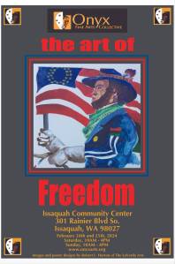 The design and artwork displayed on the exhibits poster created by Robert Horton. (Courtesy of Onyx Fine Arts Collective)