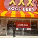 Alex Jensen, CEO and owner of Burgermaster, stands next to the prospective sixth Burgermaster location. (Photo by Cameron Sires/Sound Publishing)