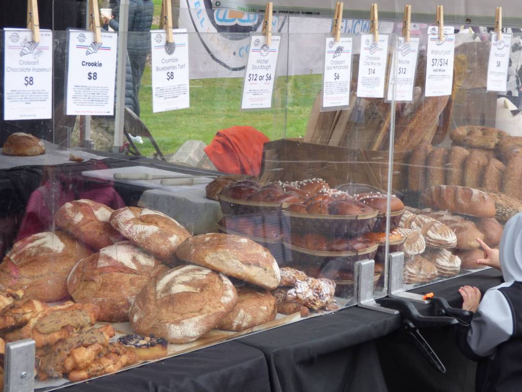 The French Guys, a bakery and coffee shop based in Seattle, sold fresh breads and pastries. (Cameron Sires/ Sound Publishing)