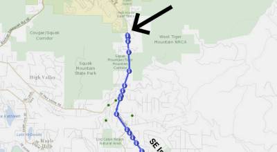 The closure will be from 9 a.m. to 2 p.m. on weekdays from May 11 to June 1. Map image courtesy of the King County Road Services Division.