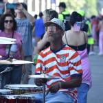 Drummer outside Seattle Stadium. Ben Ray / The Reporter